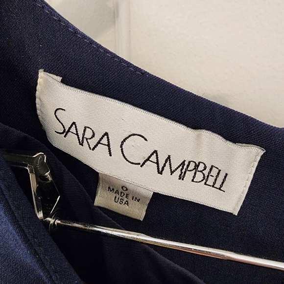 Sarah Campbell Elegant Navy Blue Dress - Picture 3 of 3